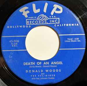 DONALD WOODS AND THE VEL-AIRES WITH RAY JOHNSON COMBO, Man From Utopia / Death Of An Angel (Flip Records, Inc.; 45-306, US 1955), SALE - Up to 50% Off the Original Price 7" /VG - Image 2
