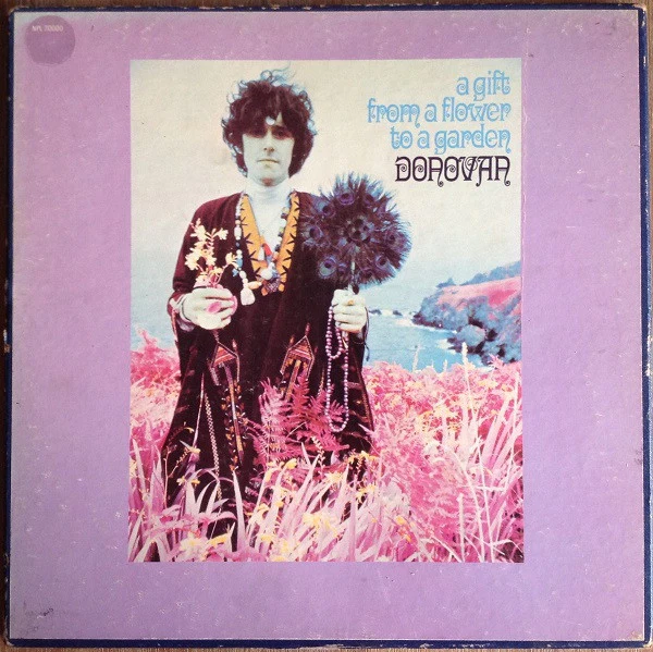 DONOVAN, Gift from a Flower to a Garden (Pye Blue With Top Black Stripe; NPLS20000, UK 1968, Box Set, Folder & 12 Prints, Stereo) 2xLP VG/VG