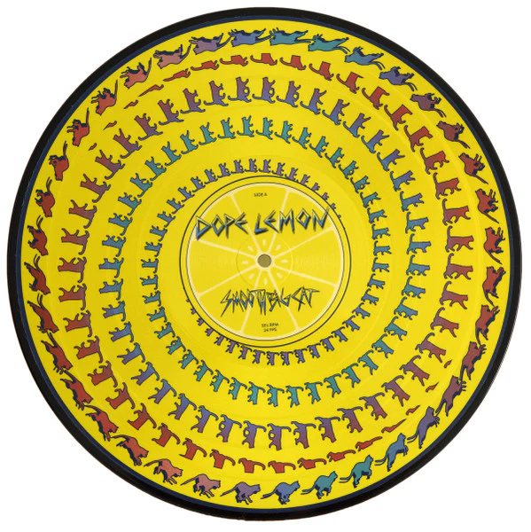 DOPE LEMON, Smooth Big Cat (; 538504181, Australia 2019, Scratch Card, 2 Small Inserts, Limited Edition, Yellow Wild Cat, Phonotropic Picture Disc) LP EX/EX - Image 3