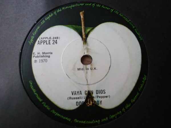 DORIS TROY, Ain't That Cute / Vaya Con Dios (Apple; APPLE 24, UK 1970, Plain Sleeve), SALE - Up to 50% Off the Original Price  7" /VG+ - Image 2