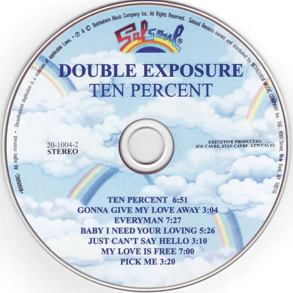 DOUBLE EXPOSURE, Ten Percent (Salsoul Records; 20-1004-2, US 2005 Reissue) CD VG+/VG+ - Image 3