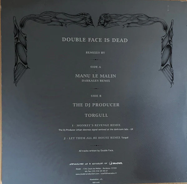 DOUBLE FACE, Double Face Is Dead (Impulsives; IMPULSIVES 04, France 2003, Picture Sleeve) 12" VG/G+ - Image 2