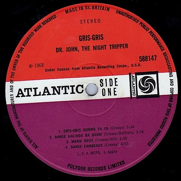DR. JOHN, Gris Gris (Atlantic Plum & Orange; 588147, UK 1968, Laminated Sleeve, Stereo) LP VG/G+ - Image 3