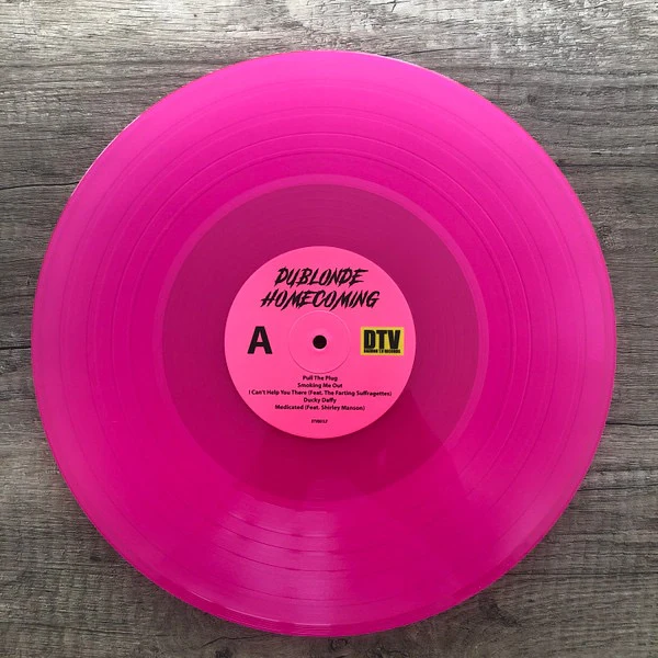 DU BLONDE, Homecoming (Daemon T.V Records; DTV001LP, Europe 2021, Inner, Pink Vinyl. Beth Jeans Houghton) LP VG/VG - Image 3