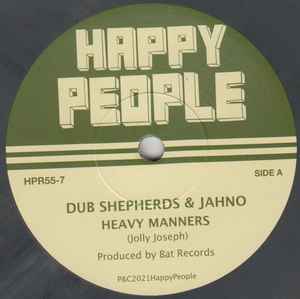 DUB SHEPHERDS & JAHNO, Heavy Manners (Happy People; HPR55-7, UK 2021, Company Sleeve, Grenn marbled vinyl) 7" EP VG+/EX