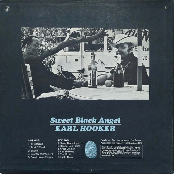 EARL HOOKER, Sweet Black Angel (Blue Thumb Records; BTS 12, US 1969, Pasteback Sleeve) LP VG+/VG - Image 2