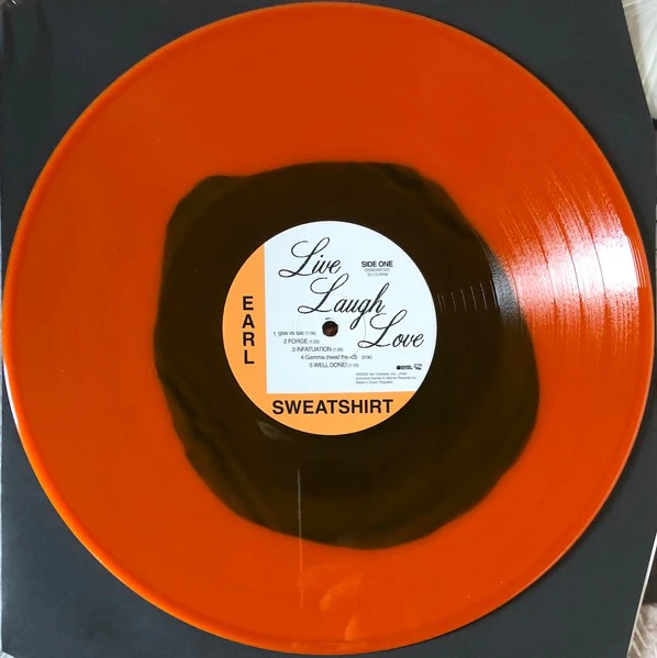 EARL SWEATSHIRT, Live Laugh Love (Warner Bros; 0093624827931, Europe 2025, Insert, Orange & Black Vinyl) LP NEW/NEW - Image 3