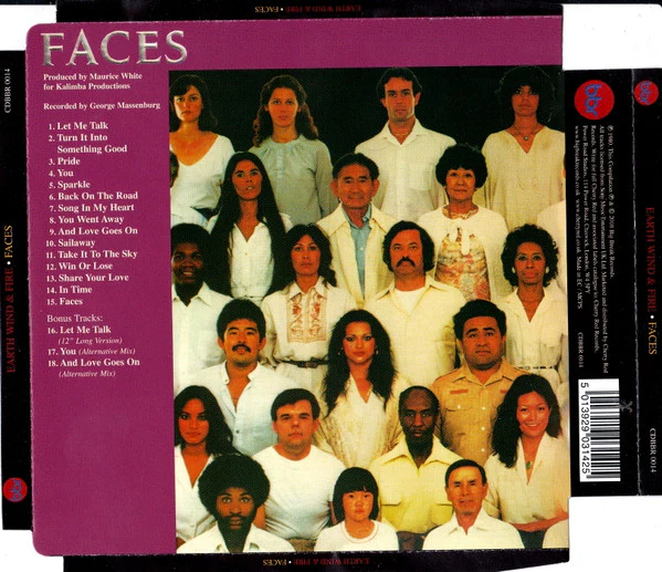 EARTH WIND & FIRE, Faces (Big Break Records; CDBBR 0014, UK 2010) CD EX/EX - Image 2