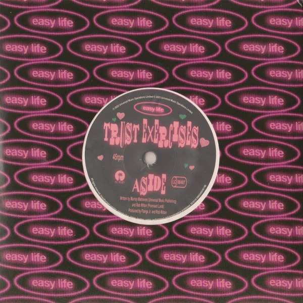 EASY LIFE, Trust Exercises (Island Records; 5518119, UK 2023, Picture sleeve, Pink Vinyl) 7" EX/EX