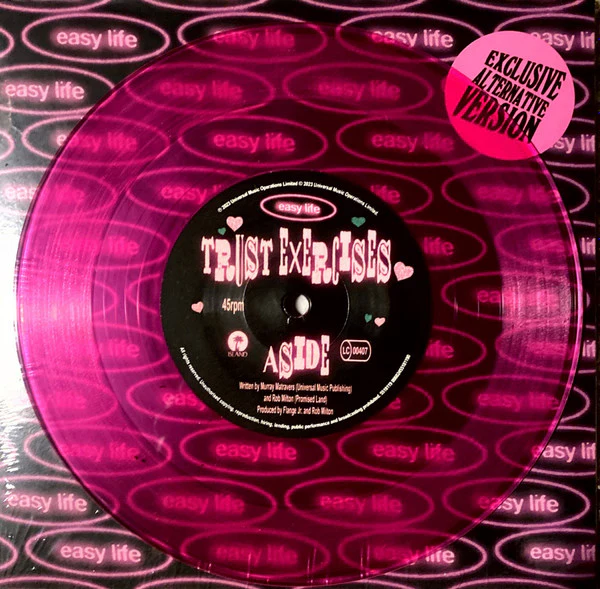EASY LIFE, Trust Exercises (Island Records; 5518119, UK 2023, Picture sleeve, Pink Vinyl) 7" EX/EX - Image 3