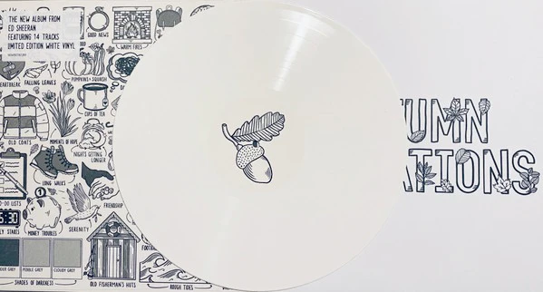 ED SHEERAN, Autumn Variations (Gingerbread Man Records; 5054197767289, UK & Europe 2023, Inner, White Vinyl) LP EX/EX - Image 3
