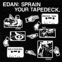 EDAN, Sprain Your Tapedeck (Lewis Recordings; LEWISEP001, UK 2002, Picture Sleeve) 12" VG/VG+