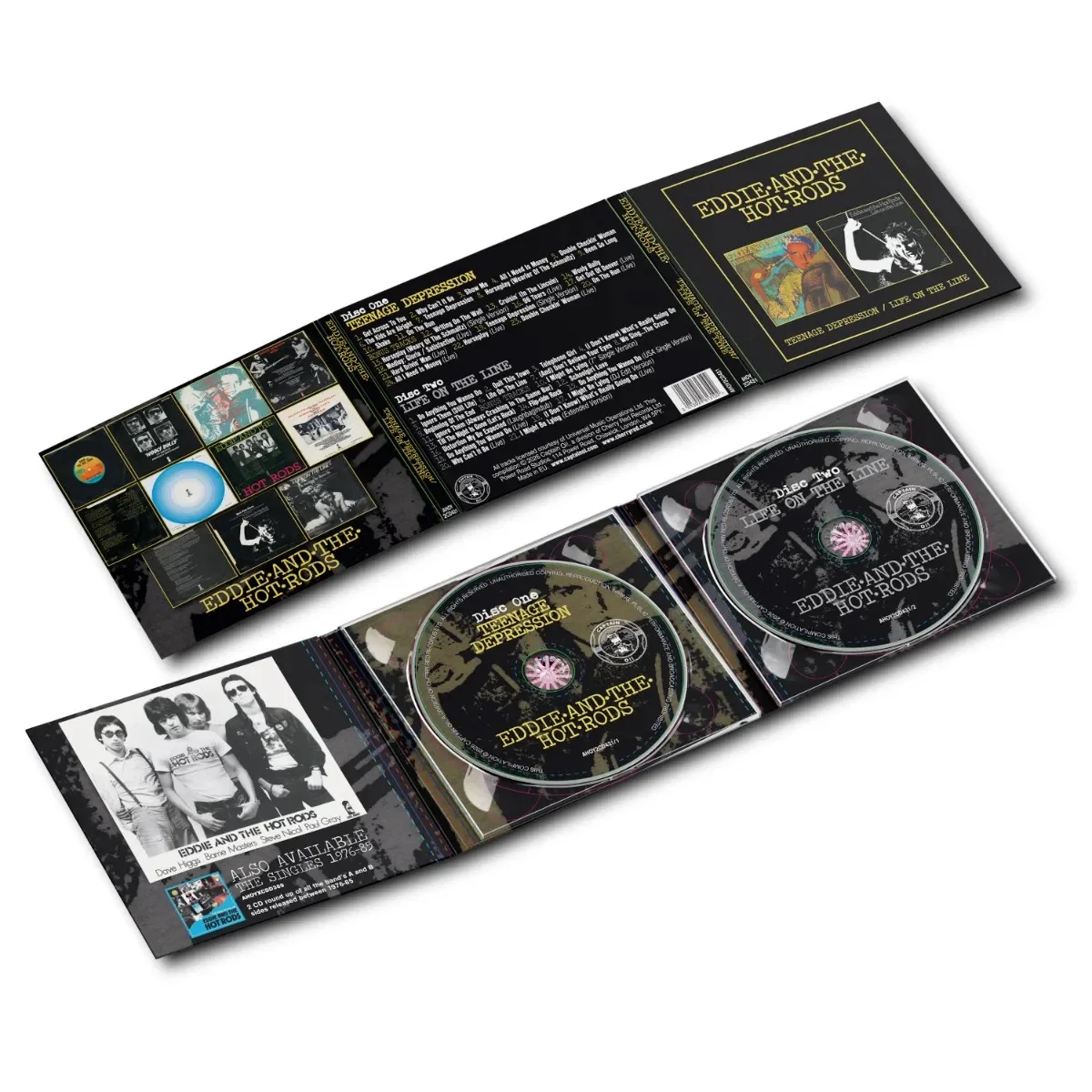 EDDIE AND THE HOT RODS, Teenage Depression / Life On The Line (Captain Oi!; AHOY2CD431, Europe 2026, Double Digipak, Booklet) 2xCD NEW/NEW - Image 2