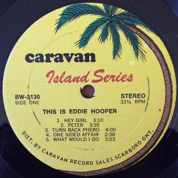 EDDIE HOOPER, This Is Eddie Hooper (Island Series; BW-3130, Canada 1970s, Pasteback Sleeve), SALE - Up to 50% Off the Original Price LP VG/VG - Image 3