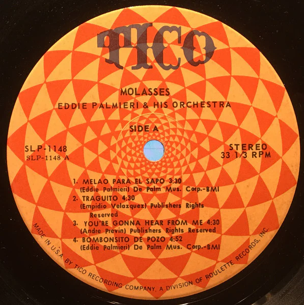EDDIE PALMIERI, Molasses (Tico Records; SLP 1148, US 1967, Picture Sleeve) 12" G+/VG - Image 3
