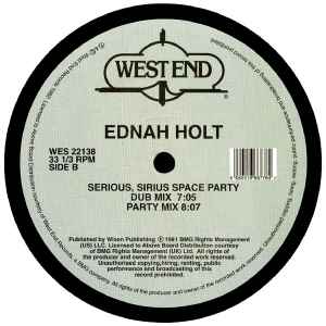 EDNAH HOLT, Serious, Sirius Space Party (West End Records; WES 22138, UK 2018 Reissue) 12" EX/VG - Image 2