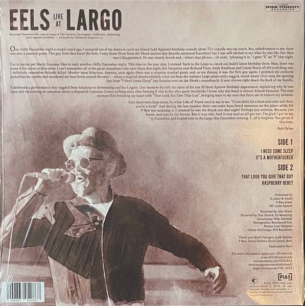 EELS, Eels Live At Largo (E Works Records; EWORKS118, Worldwide 2023) 12" EP EX/EX - Image 2