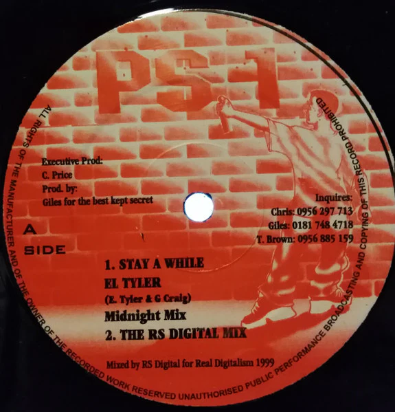 EL TYLER, Stay A While (PS 1; PECK 02, UK 1999) 12" /G+