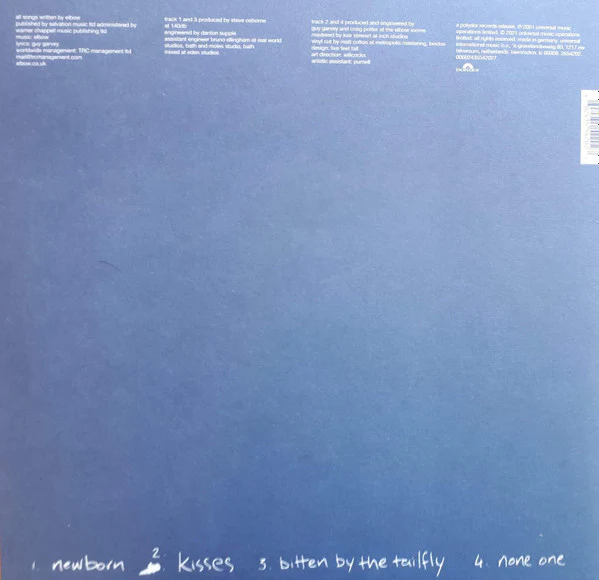 ELBOW, The Newborn EP (Polydor; 3554202, Europe 2021 Reissue, Picture Sleeve, Blue Vinyl) 10" EP VG+/EX - Image 2