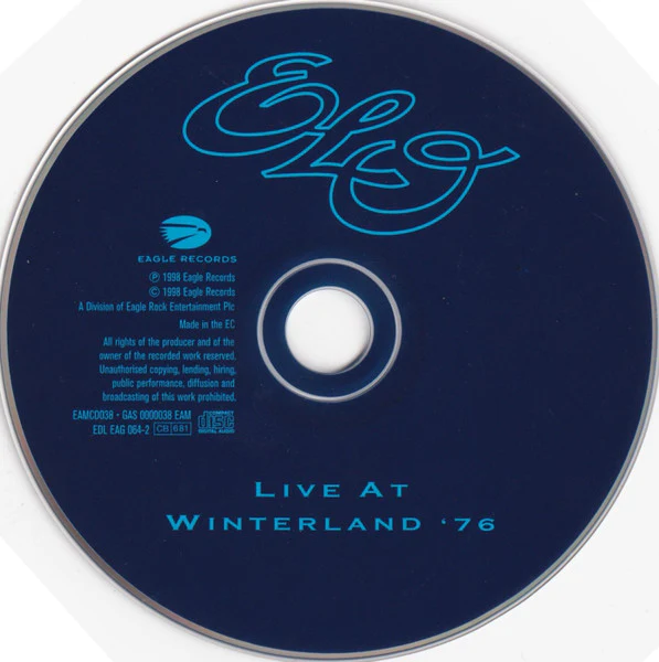 ELECTRIC LIGHT ORCHESTRA, Live At Winterland '76 (Eagle Records; EAMCD038, Europe 1998, Jewel Case), SALE - Up to 50% Off the Original Price  CD VG+/VG+ - Image 3