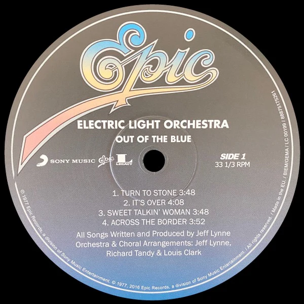 ELO - THE ELECTRIC LIGHT ORCHESTRA, Out Of The Blue (Music On Vinyl; 88875175261 , Europe 2016 Reissue, Gatefold, 2 Inners & Insert, 180 Gram Vinyl) 2xLP NEW/NEW - Image 3