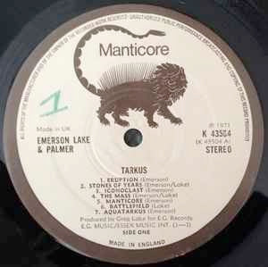 ELP (EMERSON, LAKE & PALMER), Tarkus (Manticore; K 43504, UK 1973 Reissue, Gatefold) LP VG/VG+ - Image 3