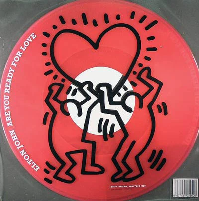 ELTON  JOHN, Are You Ready For Love (Southern Fried Records ; ECB50LOVE , UK 2003, Printed Clear Plastic Sleeve, Limited to 5000 copies on Transparent Pink Vinyl. The plastic sleeve features 12" VG/VG