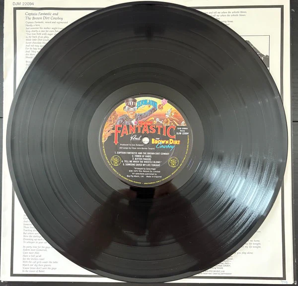 ELTON JOHN, Captain Fantastic and the Brown Dirt Cowboy (DJM Records; DJM 22094, UK 1981 Reissue, Inner & 2 Booklets, Poster), SALE - Up to 50% Off the Original Price LP VG/VG - Image 3