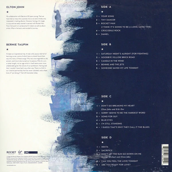 ELTON JOHN, Diamonds (Rocket Entertainment; 00602557681949, Europe 2017, Gatefold, 2 Inners, 180 Gram Vinyl) 2xLP VG/VG+ - Image 2