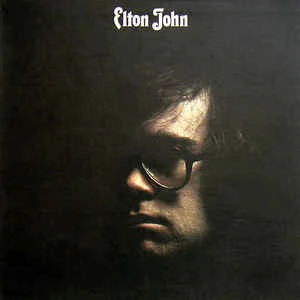 ELTON JOHN, Elton John (DJM Black Yellow and Silver; DJLPS 406, UK 1970, Textured Gatefold, Translucent Red vinyl. ) LP VG/VG