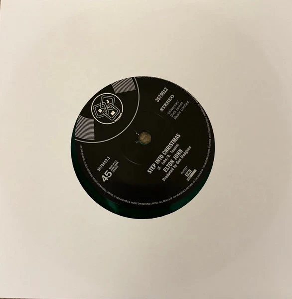 ELTON JOHN, Step Into Christmas (DJM Records; 3579612, UK 2023 Reissue, Picture Sleeve, Green Vinyl, Limited Edition Of 1700) 7" M/M - Image 3
