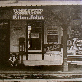 ELTON JOHN, Tumbleweed Connection (DJM Black and Yellow; DJF 20410, UK 1976 Reissue, Gatefold Textured Sleeve, Stapled In Booklet) LP VG/VG