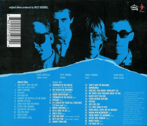 ELVIS COSTELLO AND THE ATTRACTIONS, Almost Blue (Edsel Records; MANUS 107, UK 2004 Reissue, Double CD Case) 2xCD VG/VG - Image 2