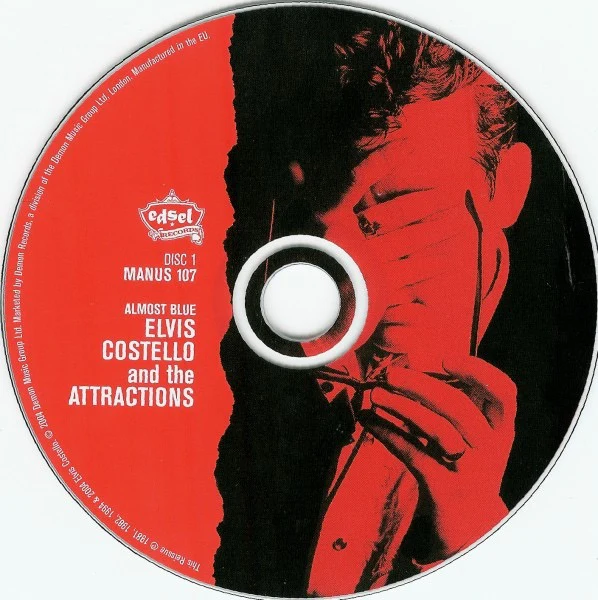 ELVIS COSTELLO AND THE ATTRACTIONS, Almost Blue (Edsel Records; MANUS 107, UK 2004 Reissue, Double CD Case) 2xCD VG/VG - Image 3