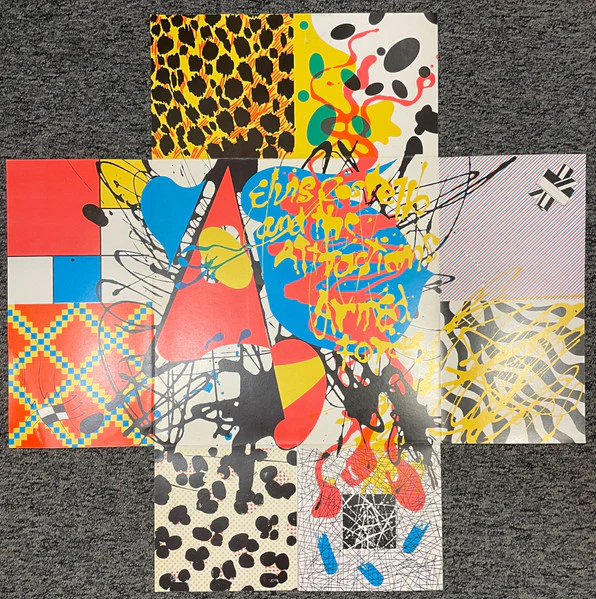 ELVIS COSTELLO AND THE ATTRACTIONS, Armed Forces (Radar Records; RAD 14, UK 1979, Fold-Out Sleeve, Inner, With 4 Cards, With 7") LP VG/VG+ - Image 2
