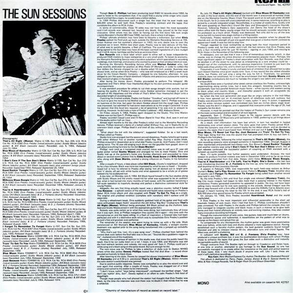 ELVIS PRESLEY, The Sun Collection (RCA Blue Labels; NL 42757, UK 1979 Reissue, Mono) LP VG/VG+ - Image 2