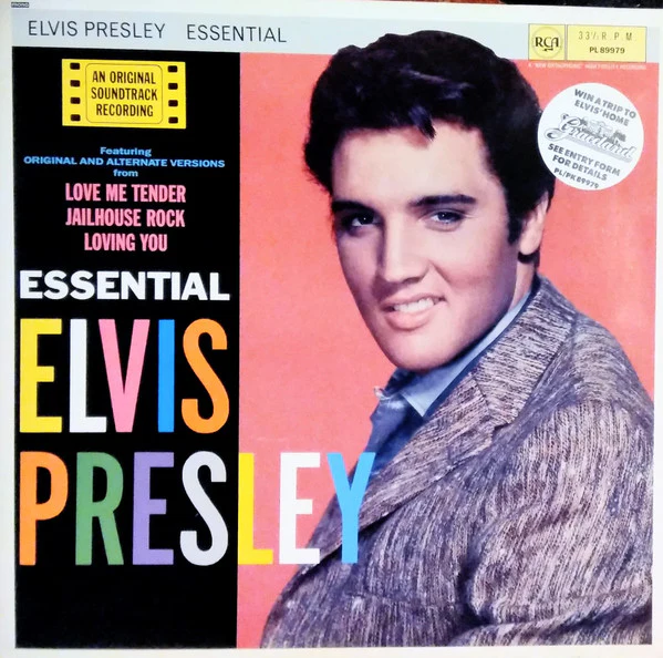 ELVIS PRESLEY WITH THE JORDANAIRES, Essential Elvis (An Original Soundtrack Recording) (RCA; PL 89979, UK 1986, Gatefold, No Promo Insert, Mono) LP VG/VG