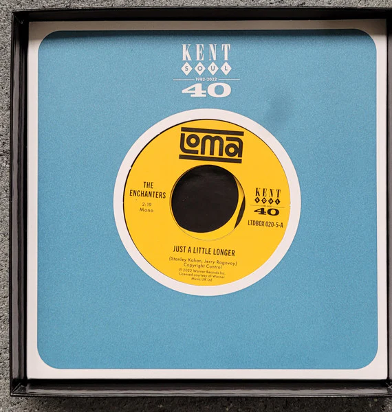 ENCHANTERS/ BOBBY REED, Just A Little Longer/ I'll Find A Way/ (Kent Soul; LTDBOX 0202, UK 2023, Company Sleeve), SALE - Up to 50% Off the Original Price 7" EX/EX
