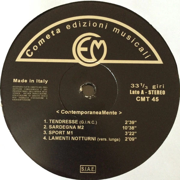 ENNIO MORRICONE, ContemporaneaMente (Cometa Edizioni Musicali ; CMT 45, Italy 2016) LP EX/EX - Image 3