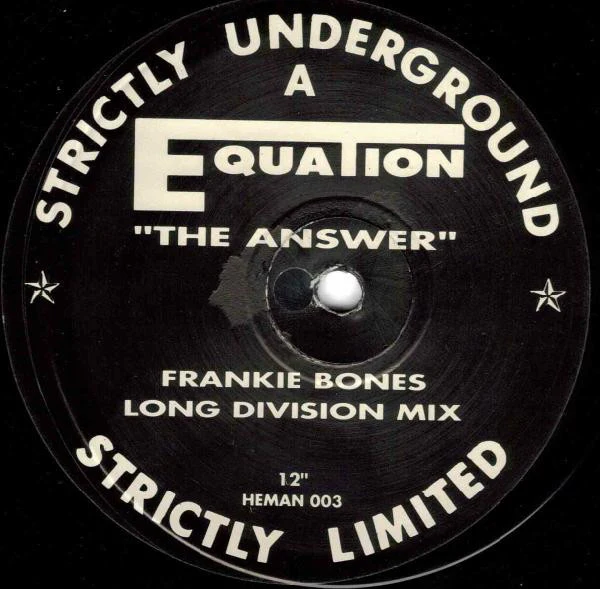 EQUATION, The Answer (Strictly Underground Records; HEMAN 003, UK 1990) 12" /VG