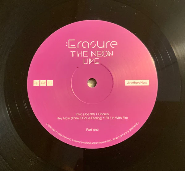 ERASURE, The Neon Live (Mute; STUMM505, UK 2024 Reissue, Booklet) 3x12" EX/EX - Image 3