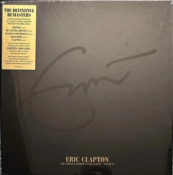 ERIC CLAPTON, The Complete Reprise Studio Albums Volume II (Reprise Records; 09362489995152, Worldwide 2023, Box Set, Compilation, Limited Edition, Remastered, 180g Vinyl, "5 Classic Studi 10xLP NEW/NEW