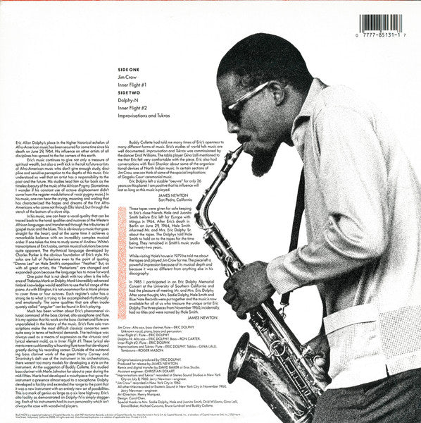 ERIC DOLPHY, Other Aspects (Blue Note; BT 85131, US 1987), SALE - Up to 50% Off the Original Price LP VG+/VG+ - Image 2