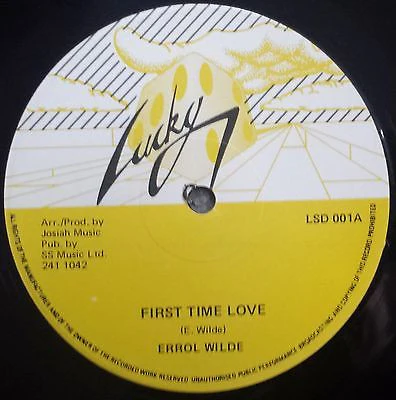 ERROL WILDE, First Time Love (Lucky 7; LSD 001, UK 1982, Generic Reggae Disco Sleeve) 12" /VG+