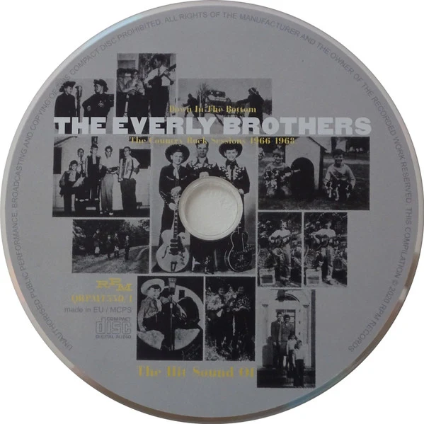 EVERLY BROTHERS, Down In The Bottom: The Country Rock Sessions 1966 - 1968 (RPM Records; QRPMT550, Europe 2020, Triple Digipak, Booklet) 3xCD VG/VG - Image 3