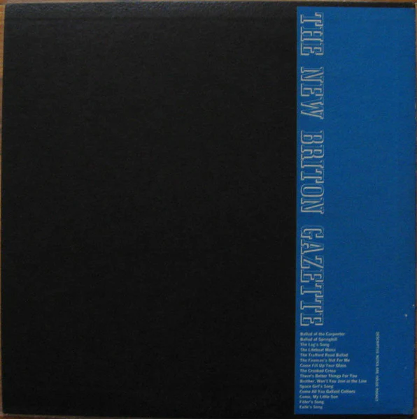 EWAN MACCOLL AND PEGGY SEEGER, The New Briton Gazette (Folkways Records; FW 8732, US 1960, Folkways style sleeve, Booklet) LP VG+/VG+ - Image 2