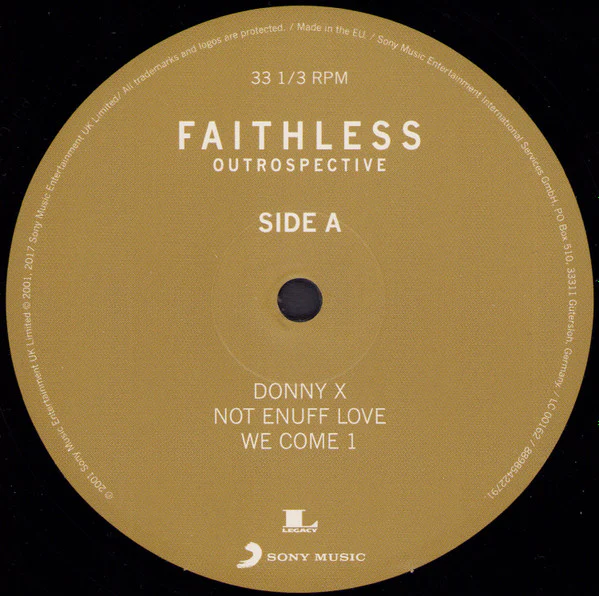 FAITHLESS, Outrospective (Sony Music; 88985422791, Europe 2017 Reissue, Gatefold, 2 Inners) 2xLP EX/VG+ - Image 3
