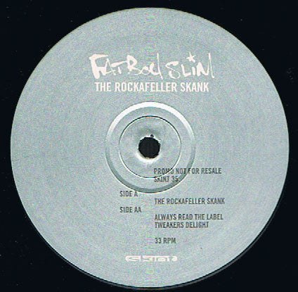 FATBOY SLIM, The Rockafeller Skank (Skint; SKINT 35, UK 1998, Promo) 12" VG/VG+