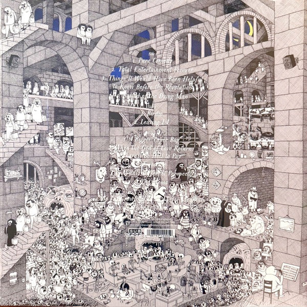 FATHER JOHN MISTY, Pure Comedy (Sub Pop; SP1200, Europe 2026 Reissue, Gatefold, 2 Inners, Indies Exclusive Blue & White Corona Vinyl) 2xLP NEW/NEW - Image 2