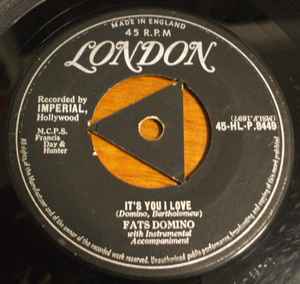 FATS DOMINO, Valley Of Tears / It's You I Love (London Records; 45-HL-P.8449, UK 1957, Company Sleeve) 7" VG+/VG+ - Image 2
